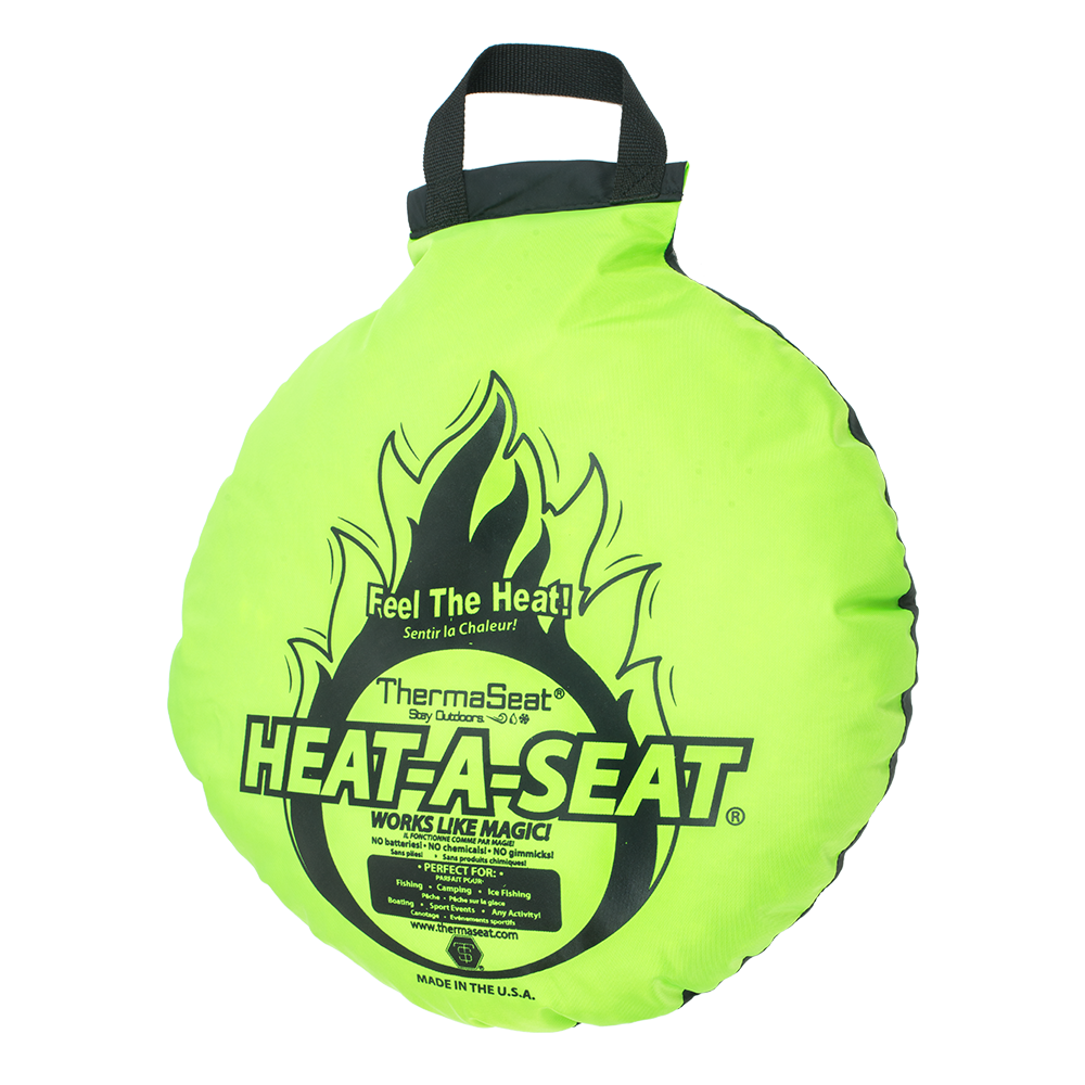 Fluorescent Green and Black Heat-A-Seat